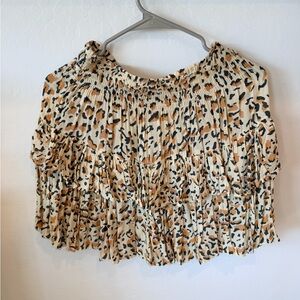 Leopard Print Mini Skirt